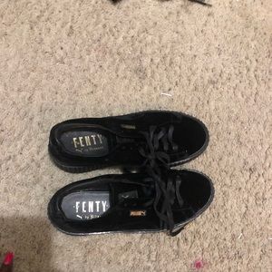 Puma black velvet fenty